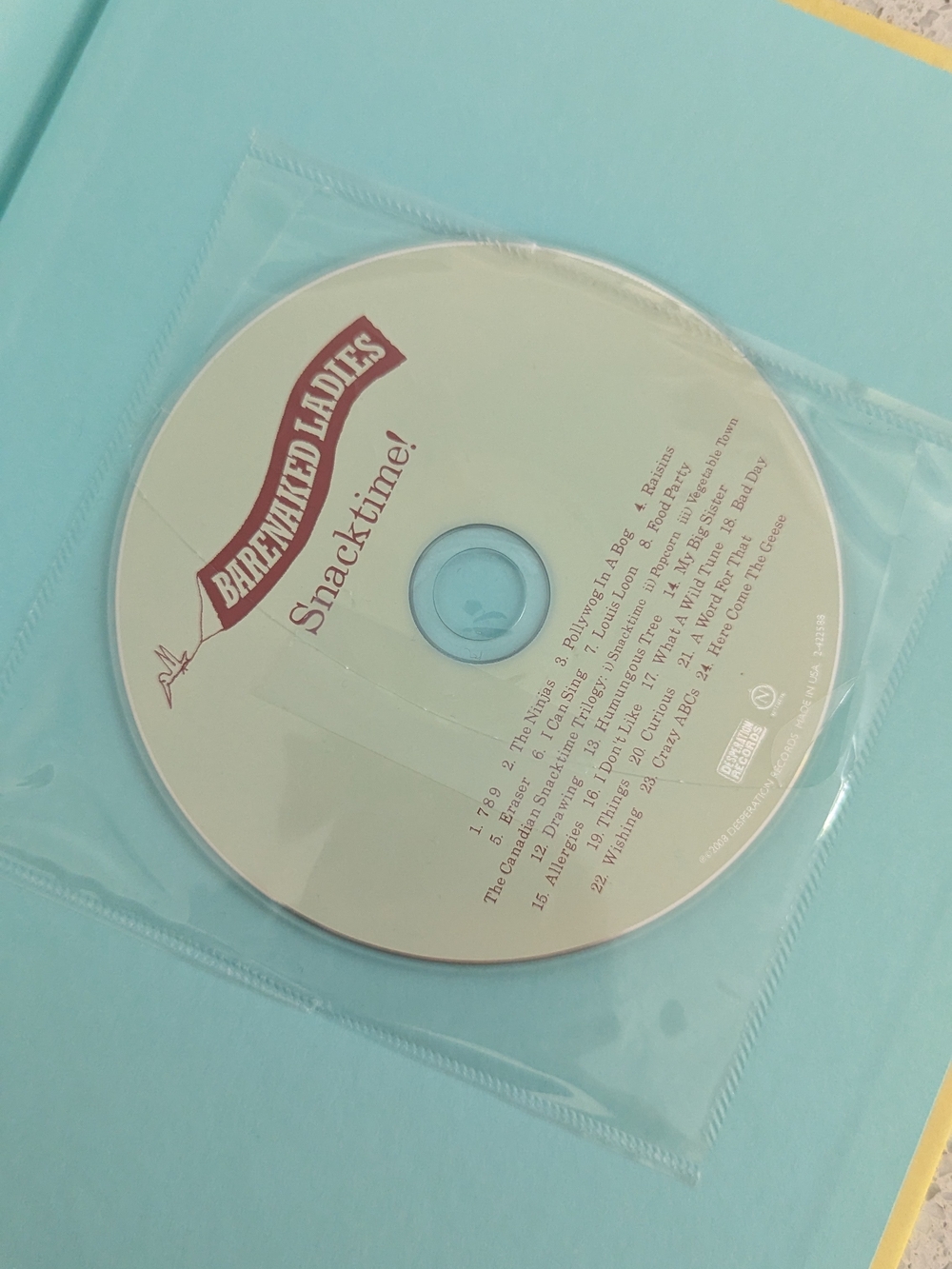 Barenaked Ladies "Snacktime!" Book - Illustrated by Kevin Hearn WITH CD - Picture 2 of 3